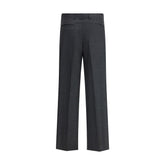 Vivienne Westwood Gray Fleece Wool Casual Pants